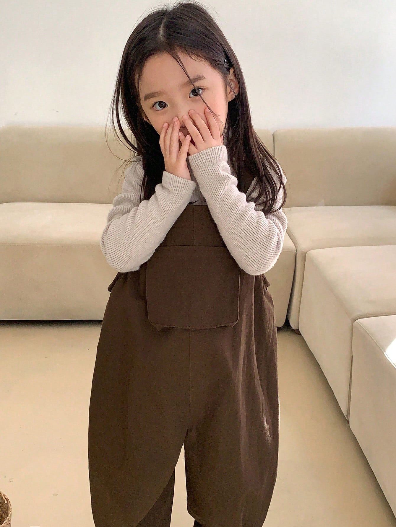 Young Girl Fall Outfit Girl (Toddler) Jumpsuit