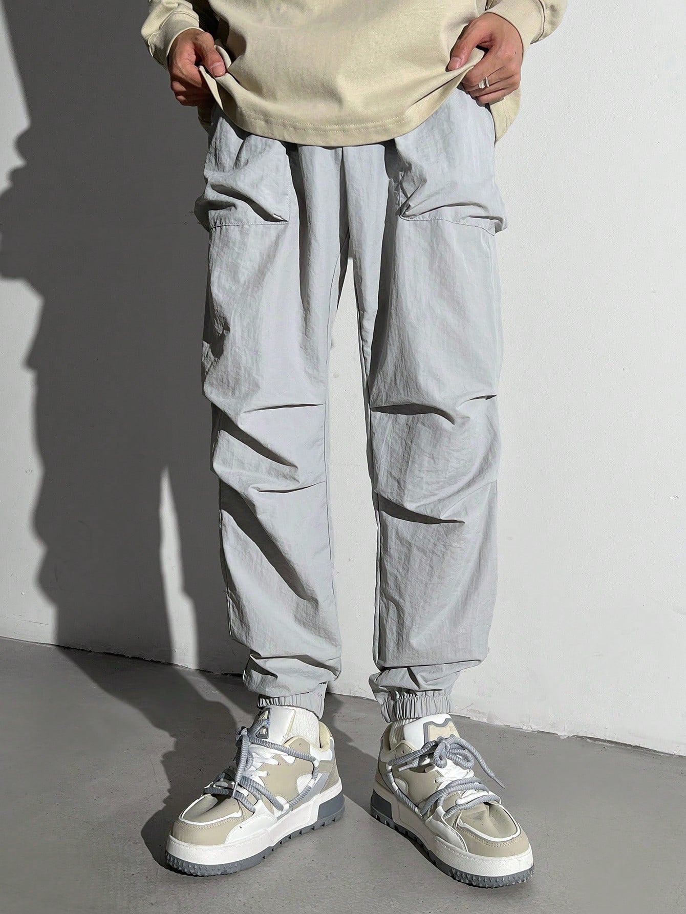 Teens Boys Casual Cargo Pants With 3D Pockets, Outdoor Military Sweatpants, Lightweight,