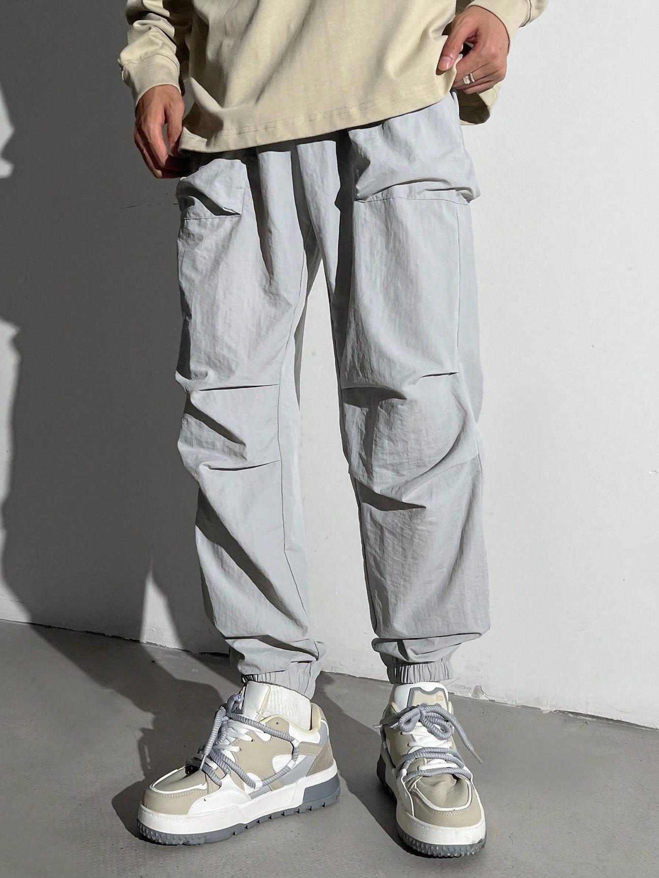 Teens Boys Casual Cargo Pants With 3D Pockets, Outdoor Military Sweatpants, Lightweight,