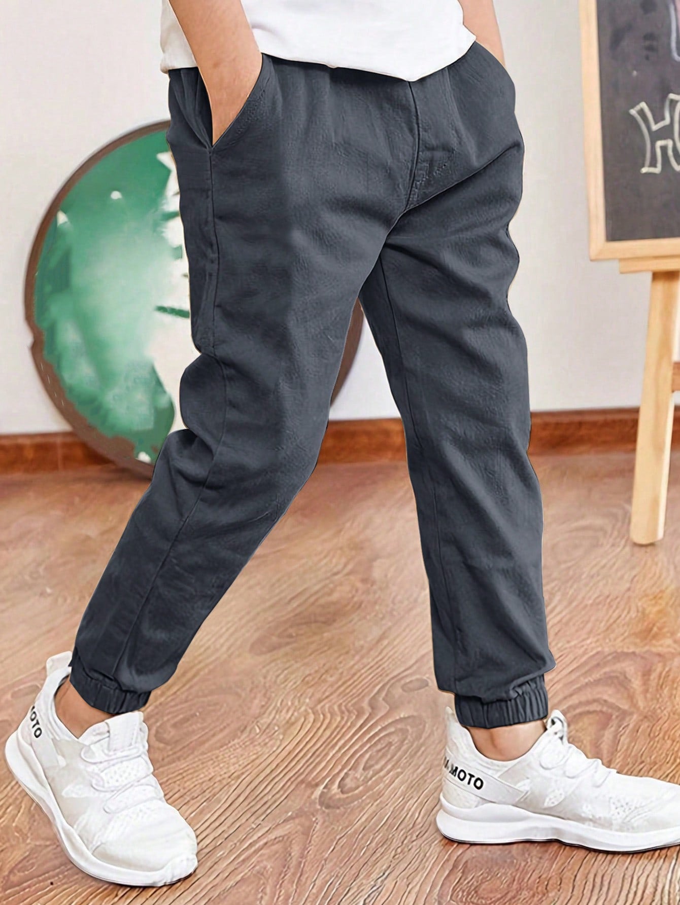 2pcs Teenage Boys Casual Summer Sports Outdoor Cargo Pants, Spring & Autumn