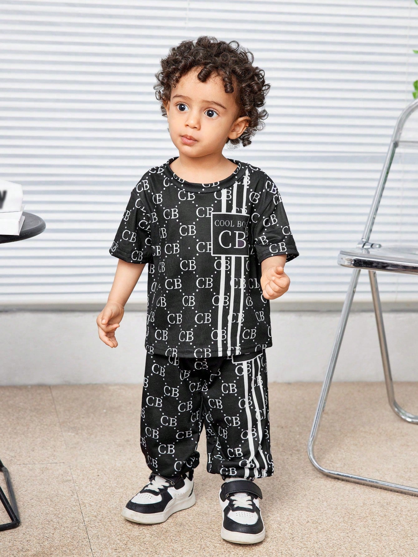 2pcs/Set Baby Boy/Girl Casual Street Fashion RaglanTop T-Shirt & Knit Cuffed Pants Outfit Suit