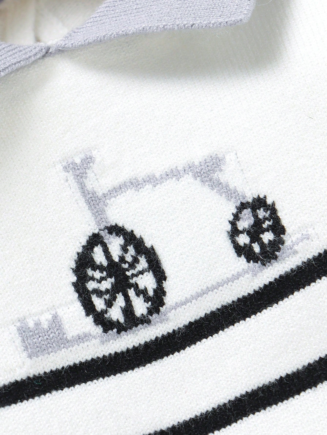 Newborn Baby Striped Sweater Co-Ord Set, 0-9 Months, Casual Fashion Style, Black White Grey