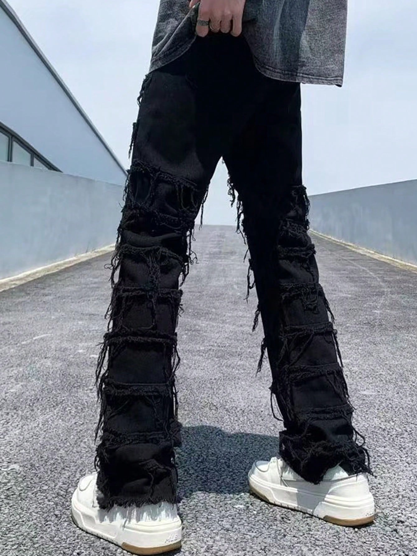 Teens Fashion Fringe Denim Jeans, Casual And Everyday Wear