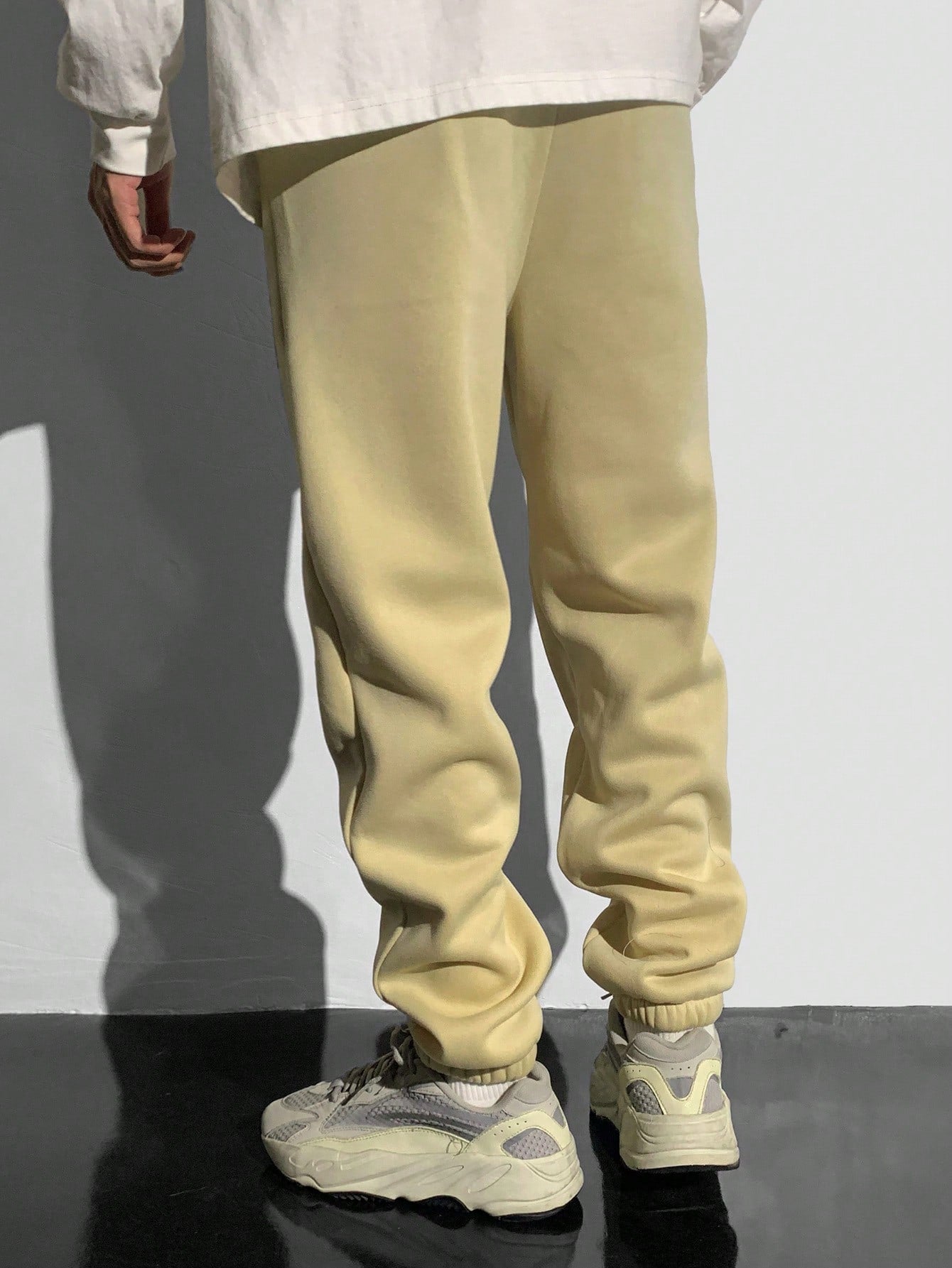 1pc Casual, Versatile, ComfortablePocket Letter Print Minimal Design Sweatpants